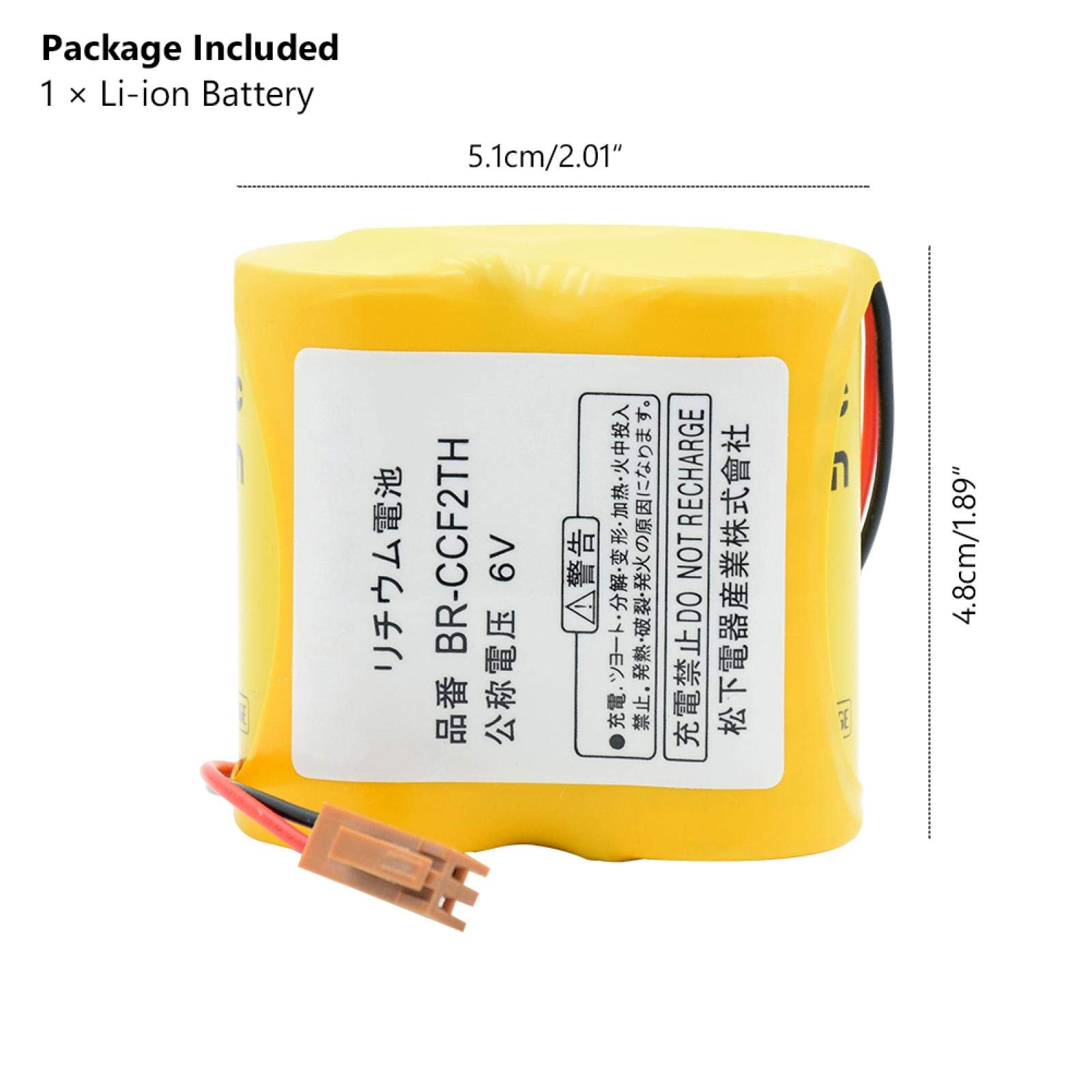 Paquet De Batterie Au Lithium De Batterie Au Lithium ION 6v, Paquet De Batterie Au Lithium 5000mah avec La Prise pour Br Ccf2th 4pc