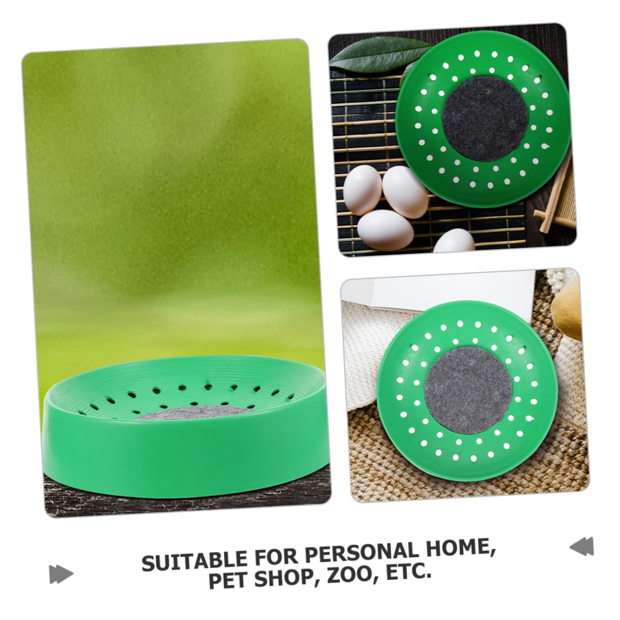 WOONEKY Lot de 10 Nids de Pigeons en Plastique Solide Nids D'œufs pour Reproduction Taille Adaptée Confortable pour Élevage Domestique et Animalerie