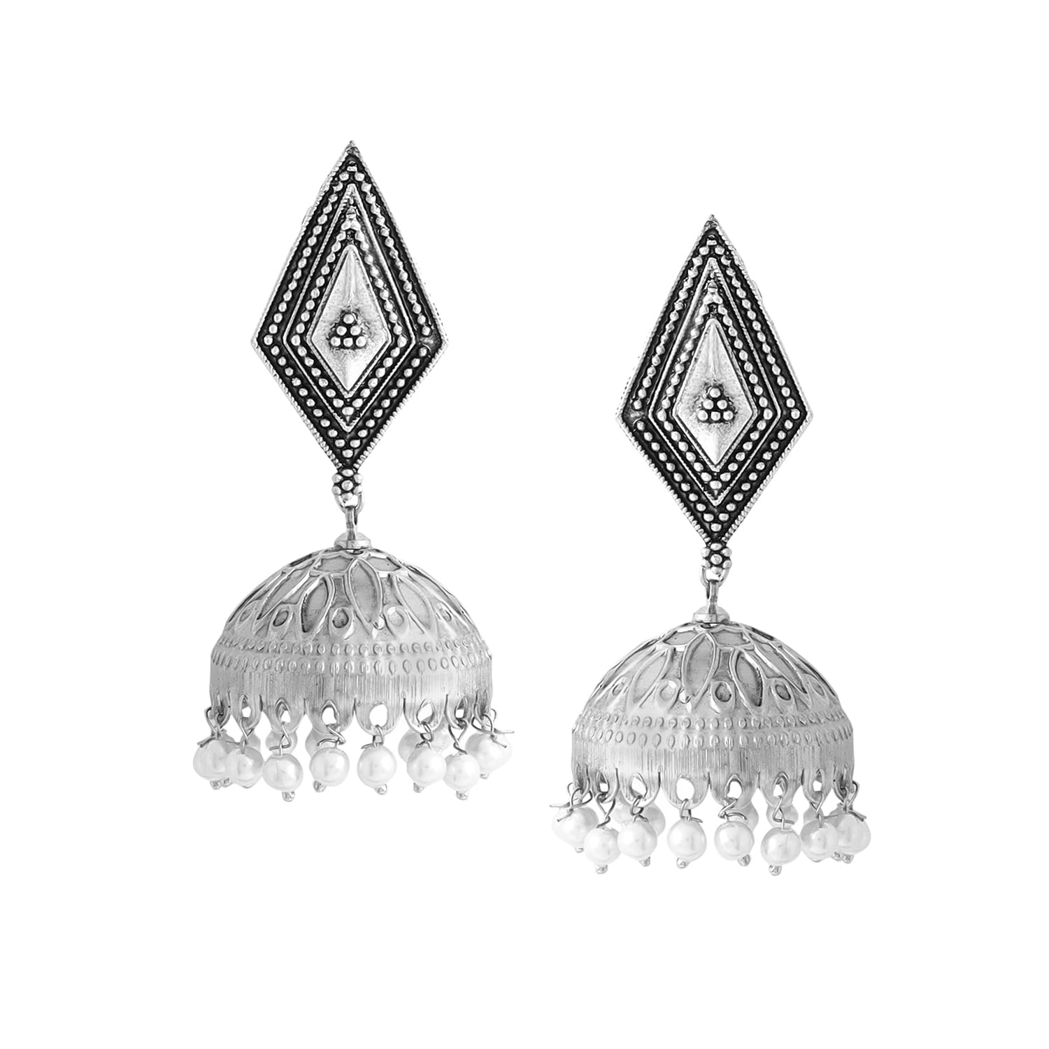 See full amazon price history chart for Yellow Chimes Earrings for Women Girls Oxidised Silver Jhumka Earrings | Traditional Silver Oxidised Plated Dome Shaped White Stone Jhumki Earrings | Birthday Gift For Girls Anniversary Gift for Wife Yellow Chimes Earrings for Women Girls Oxidised Silver Jhumka Earrings | Traditional Silver Oxidised Plated Dome Shaped White Stone Jhumki Earrings | Birthday Gift For Girls Anniversary Gift for Wife (B0CV5NC9RP) Amazon Price History, Amazon Price Tracker