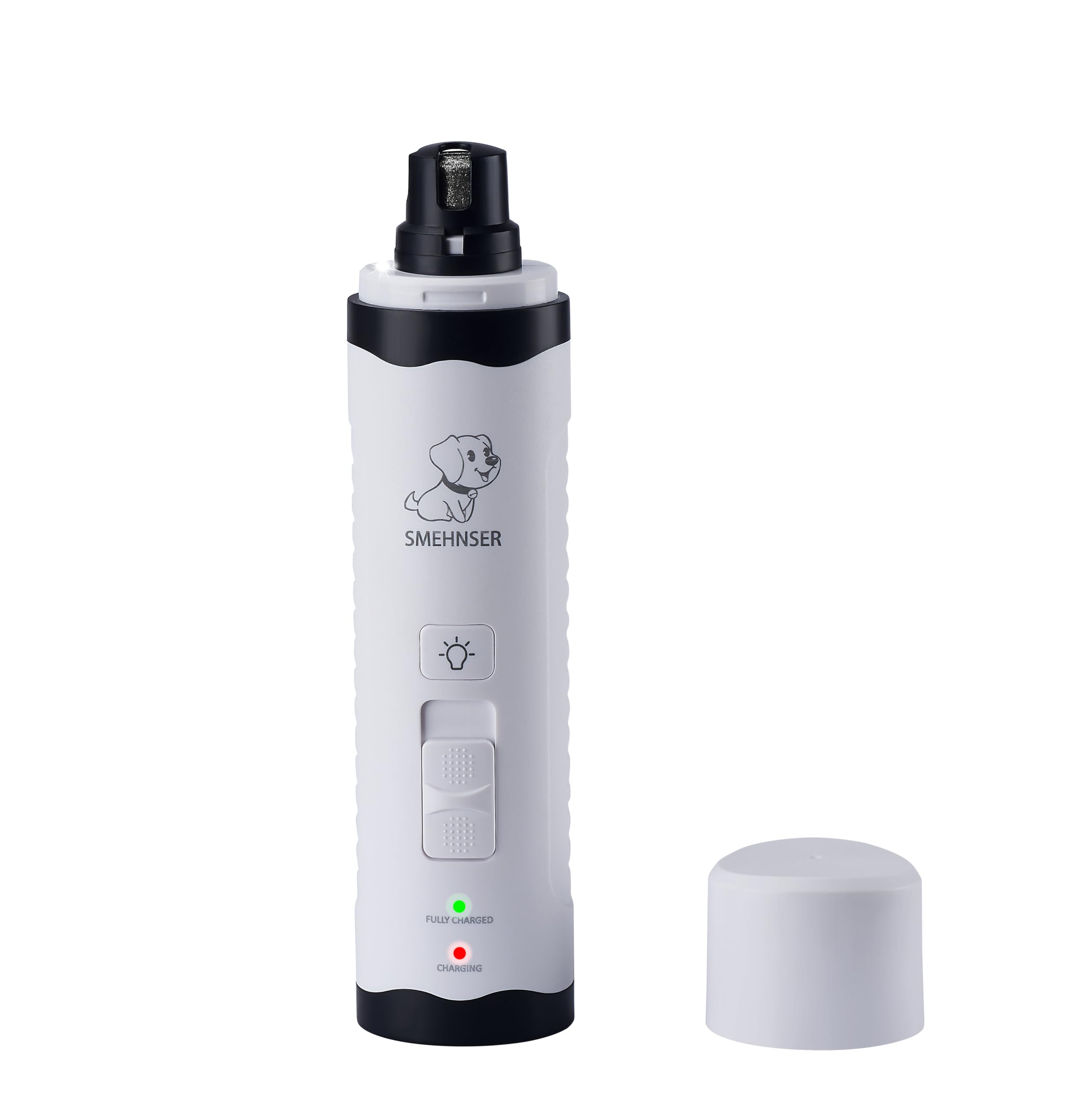 Dog Nail Grinder with LED Light for Dogs & Cats – Quiet, Safe, 2-Speed Rechargeable Pet Nail Trimmer for Stress-Free Grooming