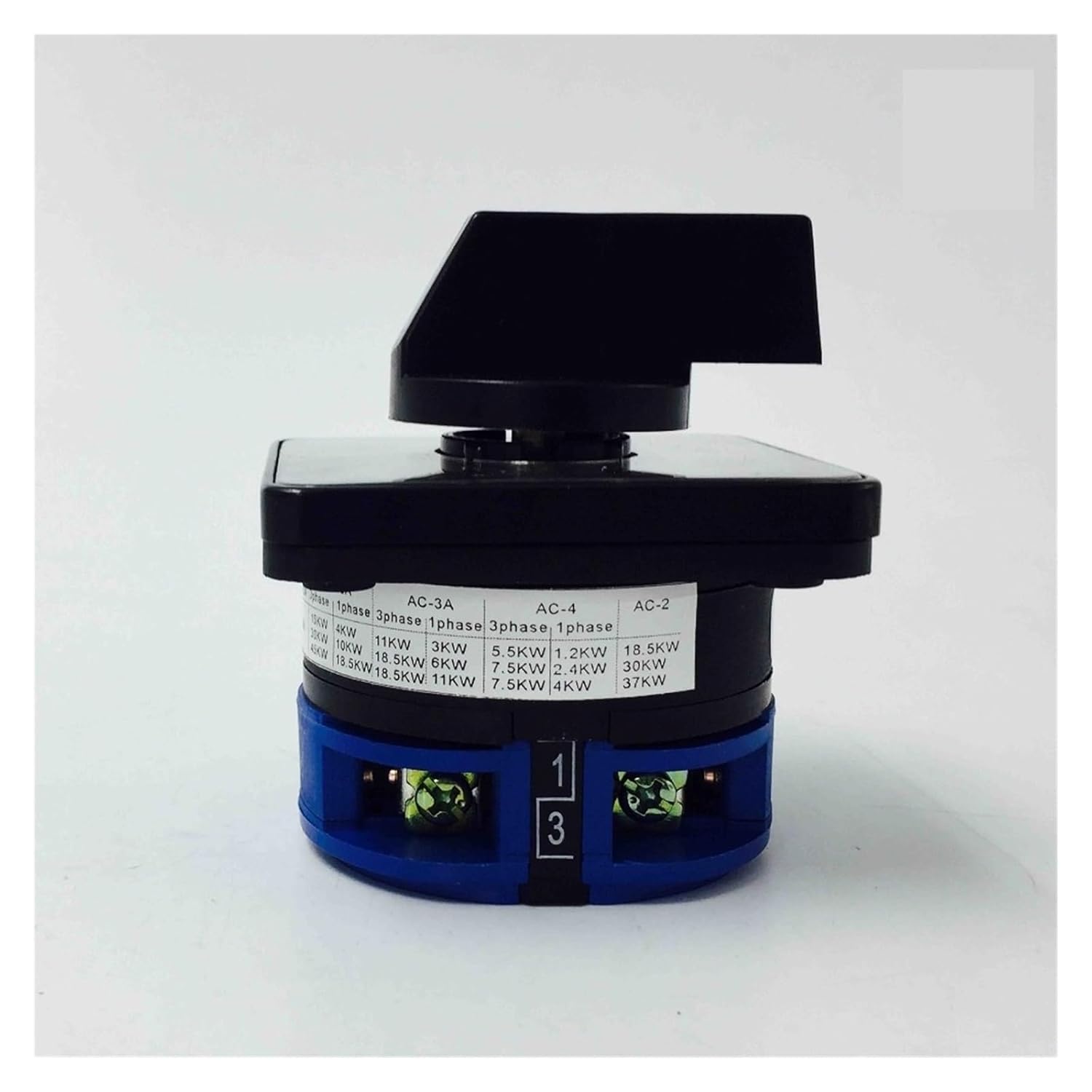 Rotary Switch 690V 32A 1 Pole 3 Position Electrical Changeover Cam Switch Silver CA20B-32/1 LW26(20A 48-48mm) Controls Switches