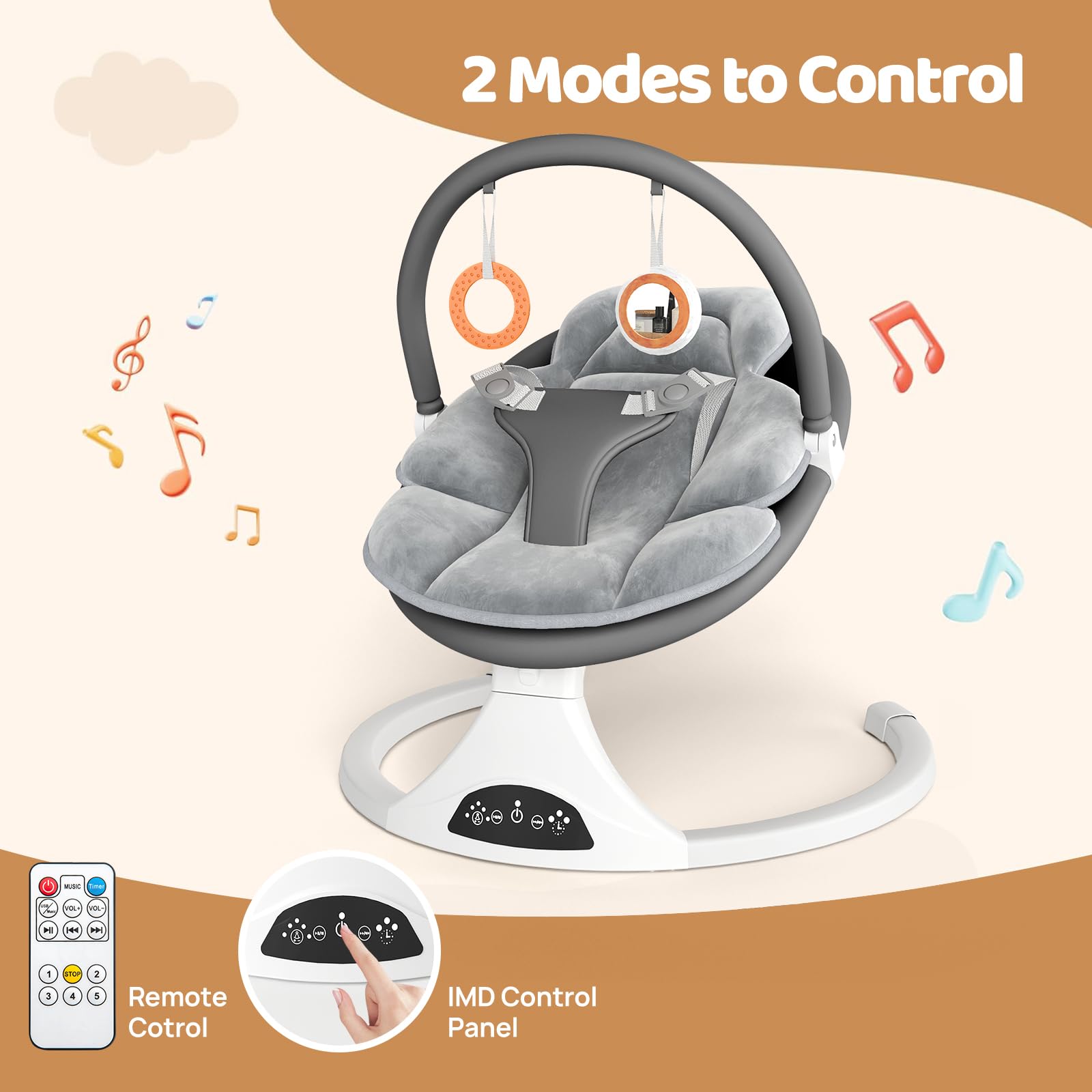 Amazon.com : Electric Baby Swing with Remote Control - 5