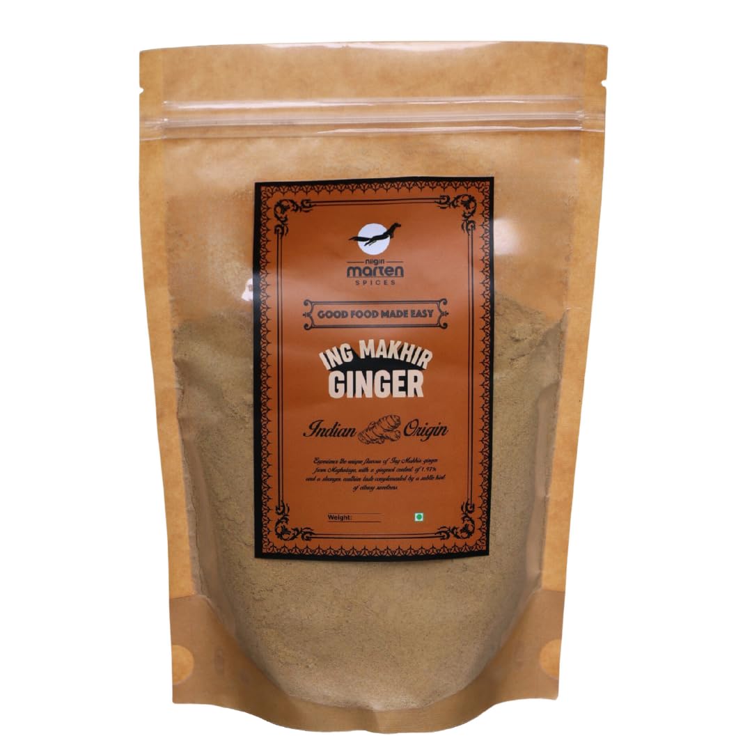 Nilgiri Marten Ing Makhir Ginger (Adrak Powder)| 1.97% Gingerol| Natural & Pure | Single Origin (100G)