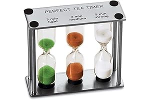 Lily's Home Tea Timer: 3 Sand Hourglass Timers for Perfect Steeping