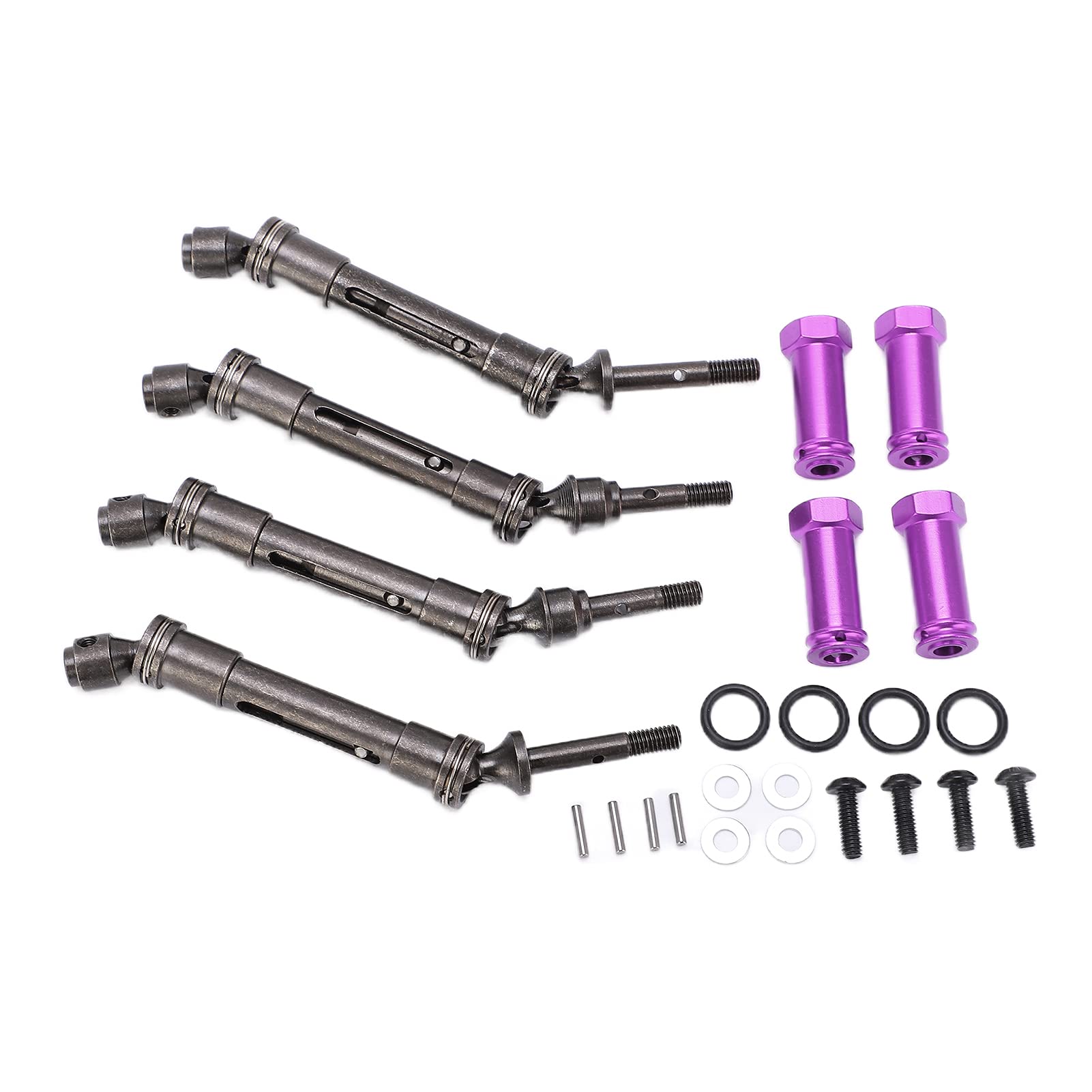 Amazon.com: Lybunair CVD Juego de acopladores de eje de transmisión, kit  combinador de eje delantero y trasero para automóvil RC Cardan para camión  RC 727 corto (morado) : Juguetes y Juegos