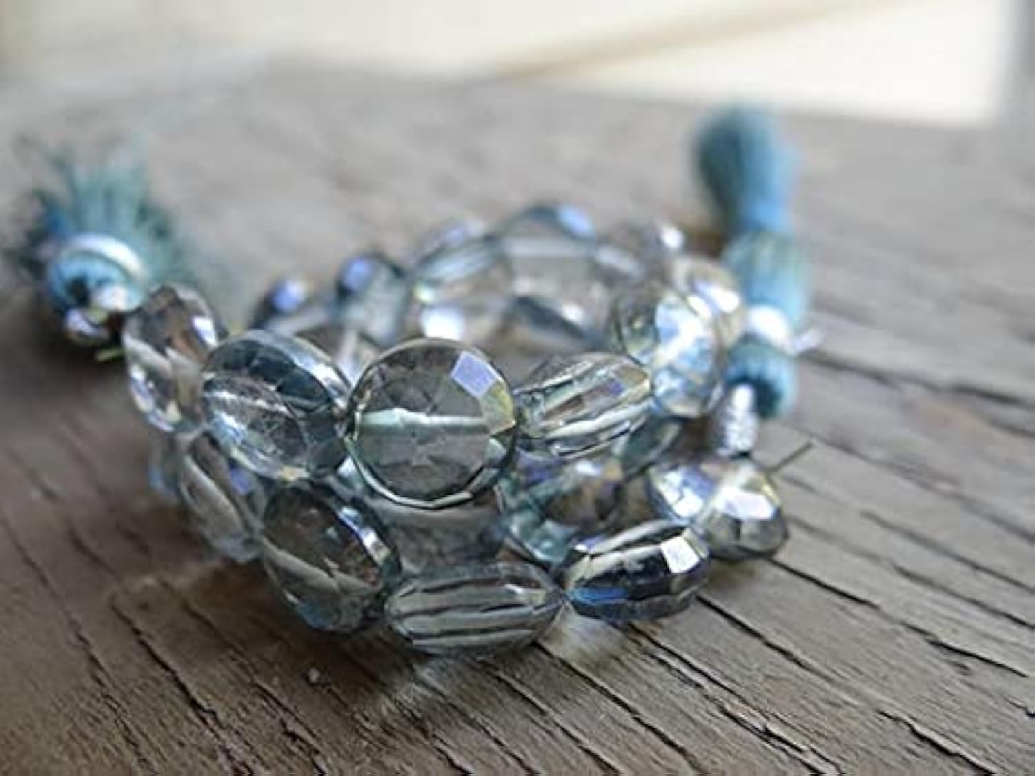 LKBEADS perles diamant mystique 9x5mm facettées lot de 4