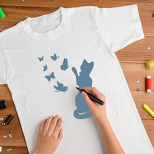 Miniatura 7 de Plantilla de gato Mylar hoja mariposa plantilla para pintar pared dormitorio baño moderno Shabby Chic arte artesanal