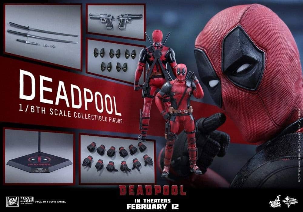 新品未開封　hottoys deadpool ホットトイズ　デッドプール　素体 ムービー・マスターピース】『デッドプール』1／6スケール