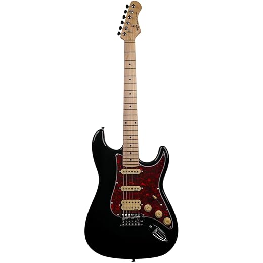 SQOE SEST250 Electric Guitar Kit - Black