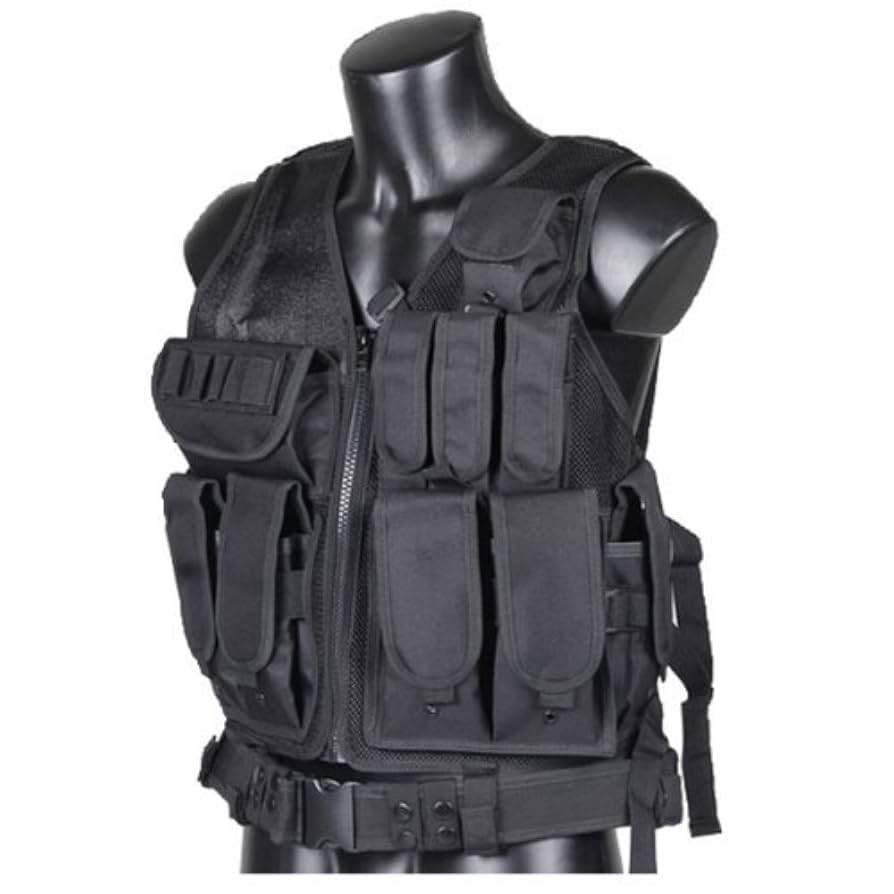 サバゲーセット。タクティカルベスト メッシュ ブラック サバゲーセット。タクティカルベスト メッシュ ブラック