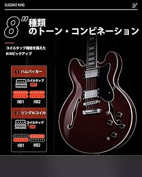Amazon | Donner DJP-1000 Burgundy Red エレキギター初心者14点セット