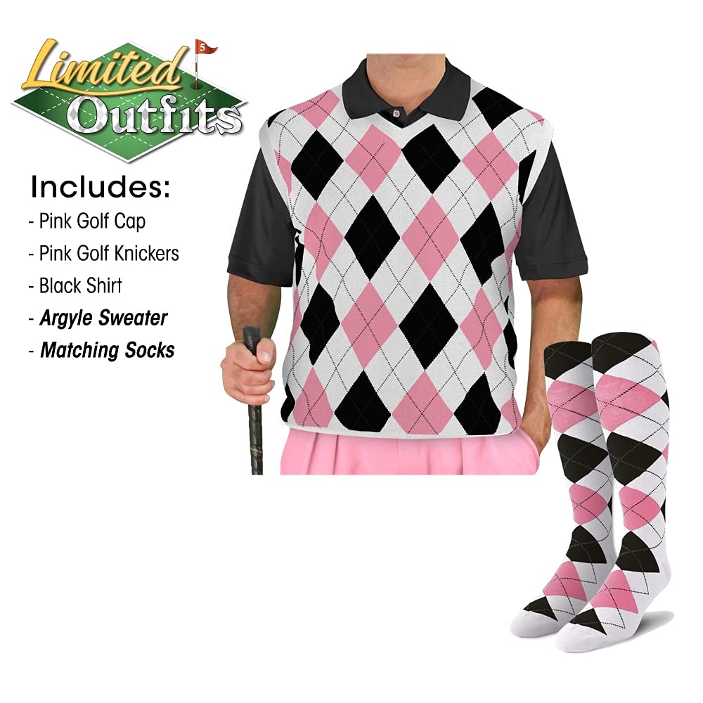 Amazon.com: Golf Knickers Sweater Golf Outfits - Mens - Pink