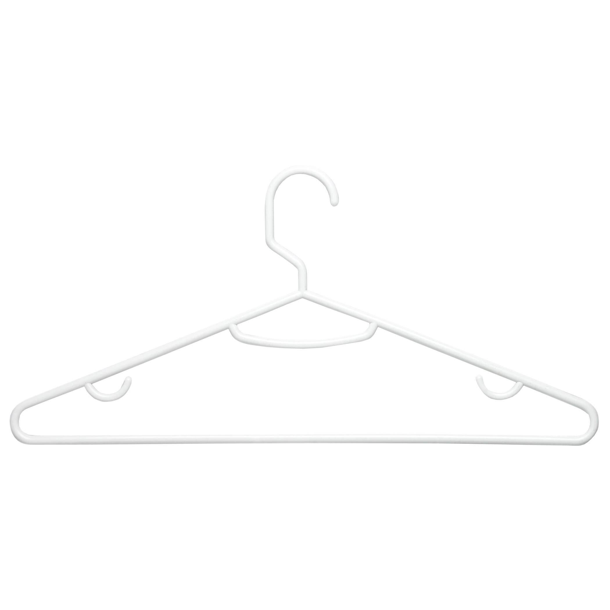 Honey-Can-DoHONEY CAN DO INTL INC - Plastic Hangers, Brilliant White, 15-Pk.