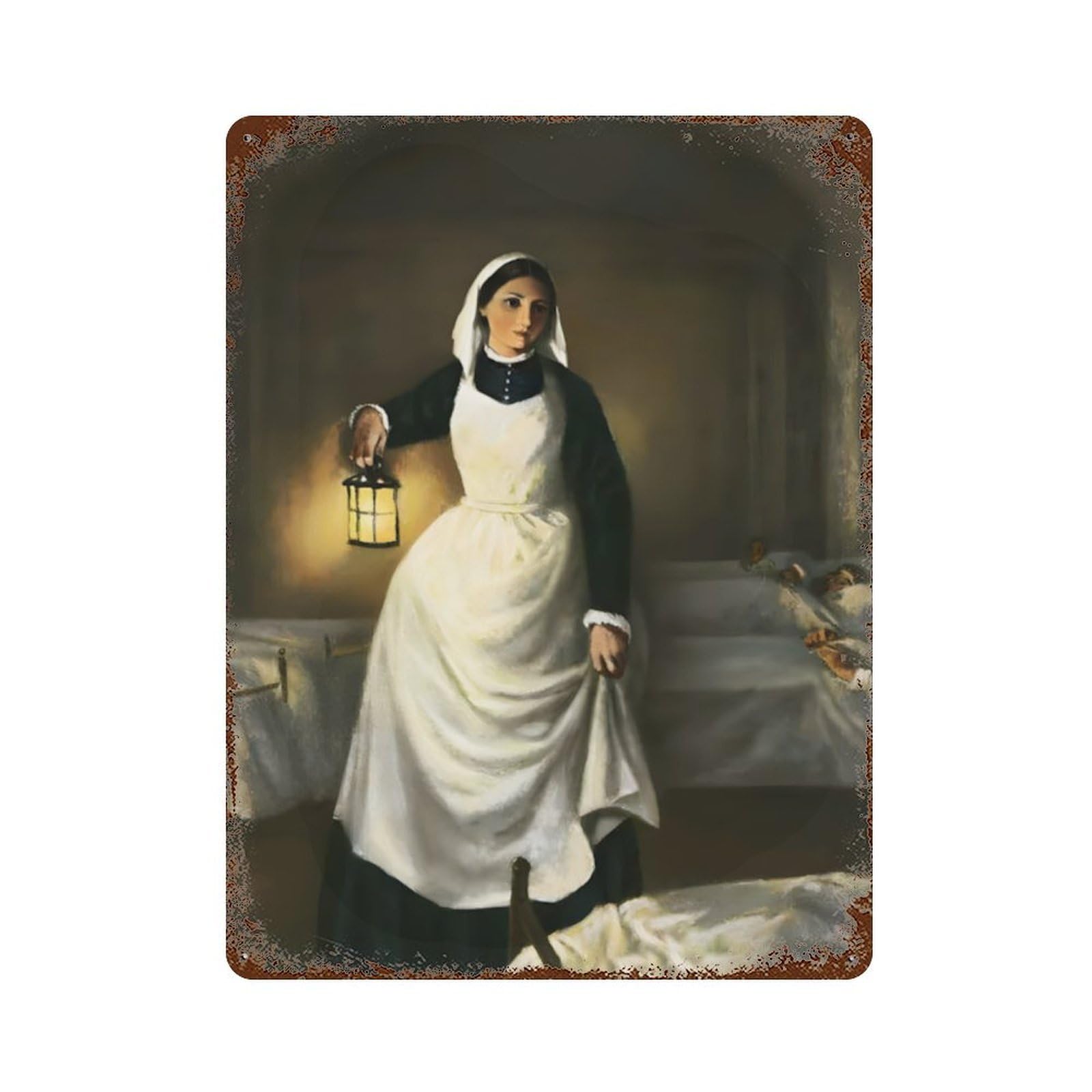 xiaoxiaoshen Florence Nightingale (4) Wall Decor Art Metal Tin Poster Modern Home Decor Art Home Bar Shop Decorations Vintage Sign 40x30cm