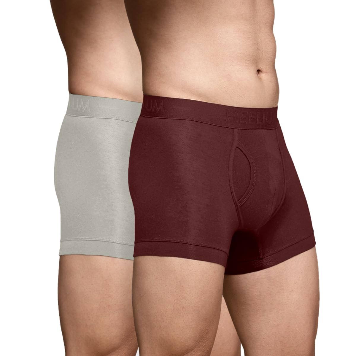 heelium Bamboo Trunks for Men with Keyhole Fly | 3X Softer Than Cotton for All-Day Freshness | Soft & Durable Waistband | Easy Access Underwear for Ultimate Comfort-picture-0