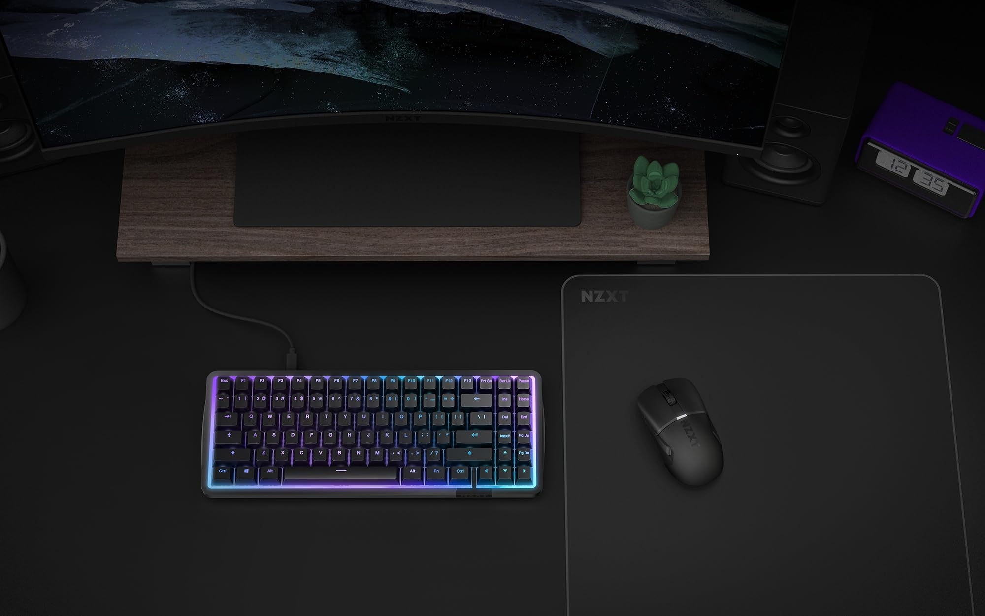 NZXT Zone Elite - XL podkładka pod mysz do gier klasy premium - bardzo gładka powierzchnia z tkaniny Nano-Knit -zoptymalizowana pod kątem szybkości i kontroli-odporna na zalanie, wzmocniona - czarny