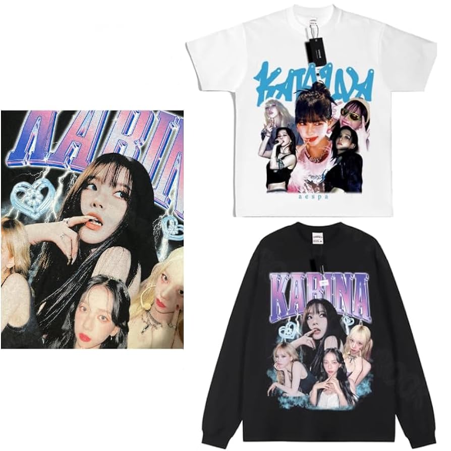 aespa Tシャツ　カリナ Amazon.co.jp: AESPA グッズ ツアー Tシャツ SYNK Hyper Line