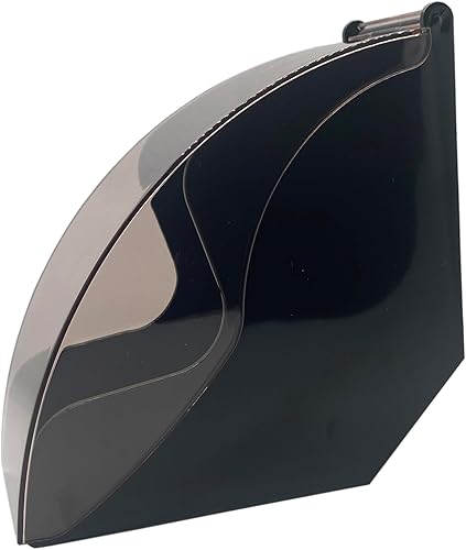 MIAO JIN Soporte de papel de filtro de café con cubierta a prueba de polvo, almacenamiento de filtro de café para #1 y #2, V60 y #4 en forma de