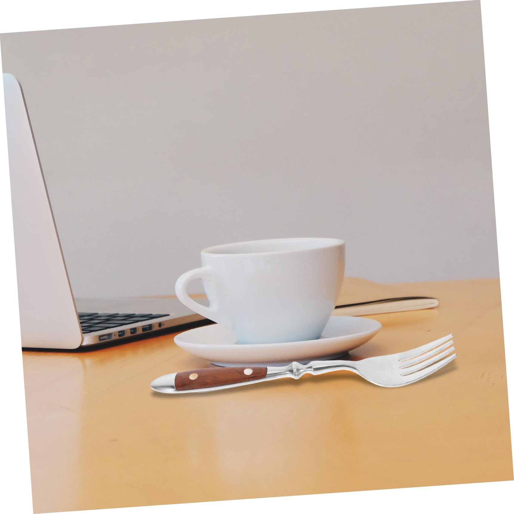 COSMEVIVI Stainless Steel Dessert Fork with Ergonomic Handle for Mixing and Stirring for Tea and Casual Dining Elegant Cutlery for Any Occasion