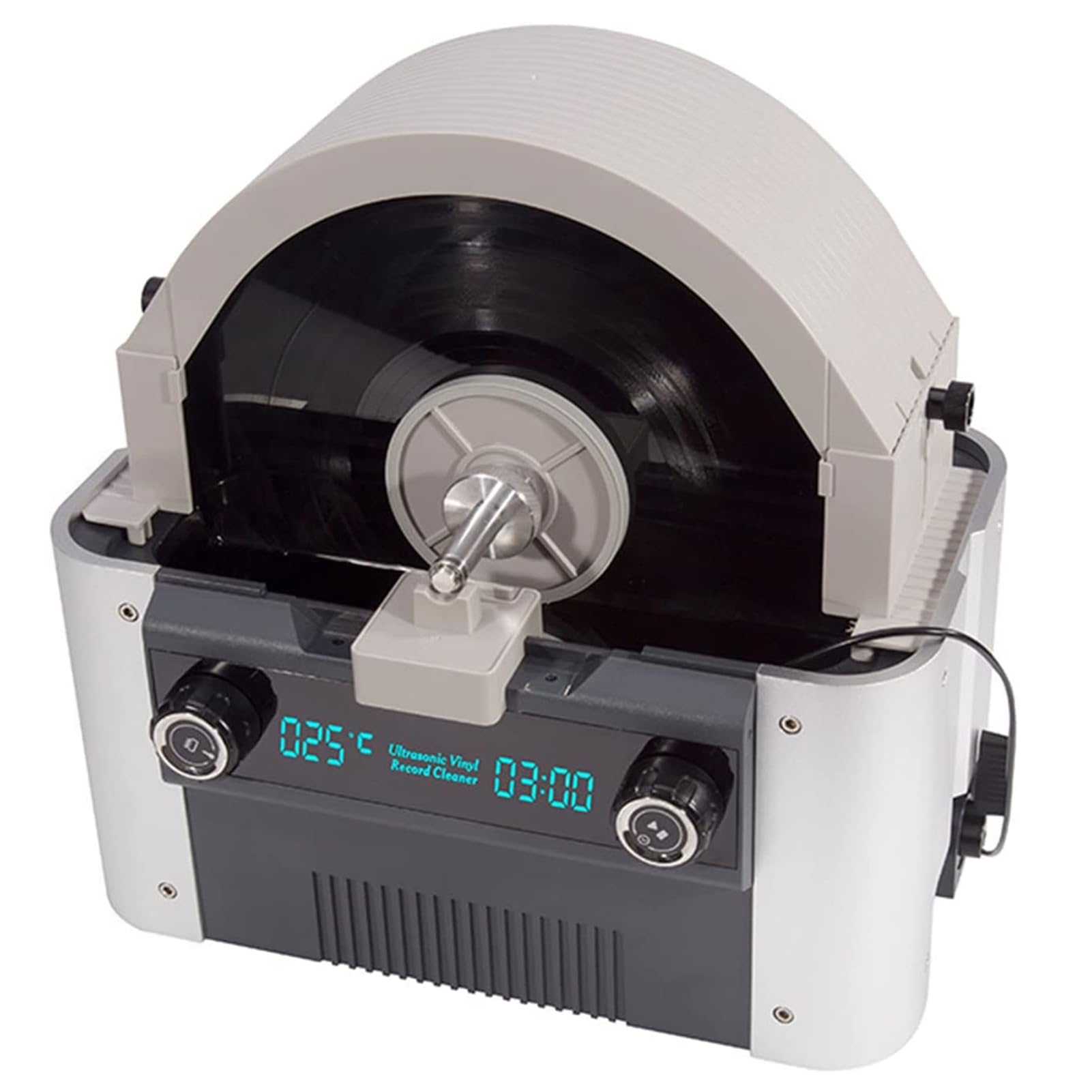 Pulitore ad ultrasuoni, 6 l, ad alta frequenza, per la pulizia dei dischi in vinile, con riscaldatore e timer per una pulizia profonda e avviso di temperatura dell'acqua