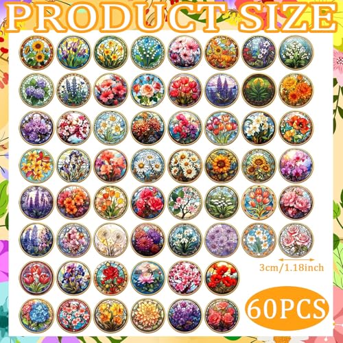 Image of Landical 30 /60 Pcs Cute Enamel Pins Bulk Plant Flower Animal Halloween Gothic Fall Pumpkin Cartoon Lapel Pin Brooches Jewelry Gift for Backpack Clothes Hats Accessories