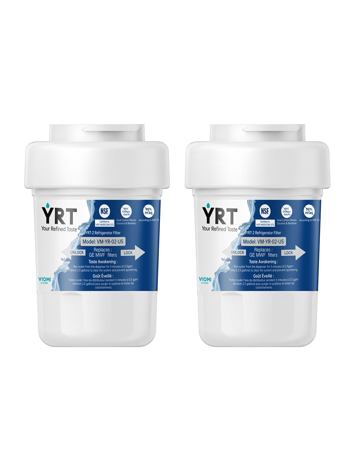 YRT MWF Replacement Refrigerator Water Filter (2-Pack)