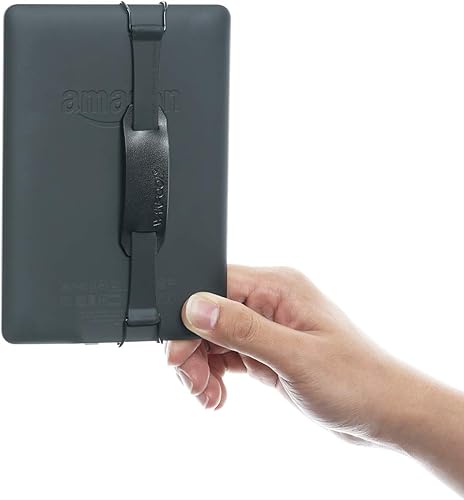 Miniatura 5 de Soporte universal antideslizante para correa de mano WANPOOL con cinturón de cuero ajustable, para uso con lectores electrónicos Kindle de 6
