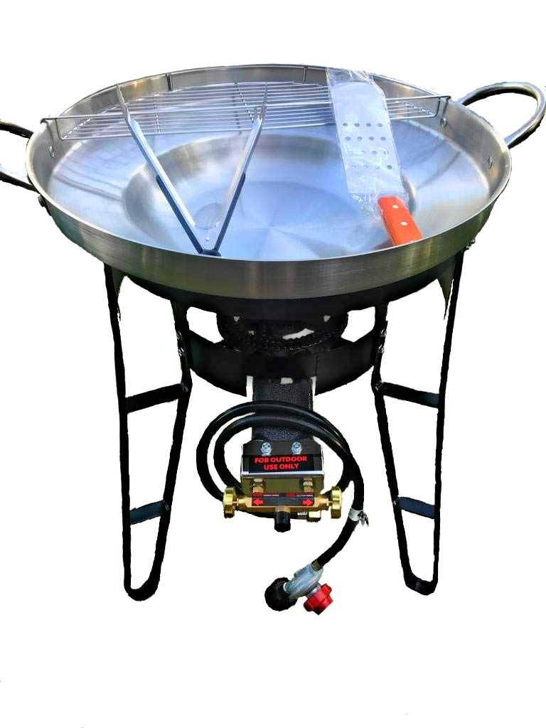 Alpine CuisineHigh Pressure Propane Burner 5-Piece Set Outdoor Gas Stove for Camping, Cooking, Frying & Brewing