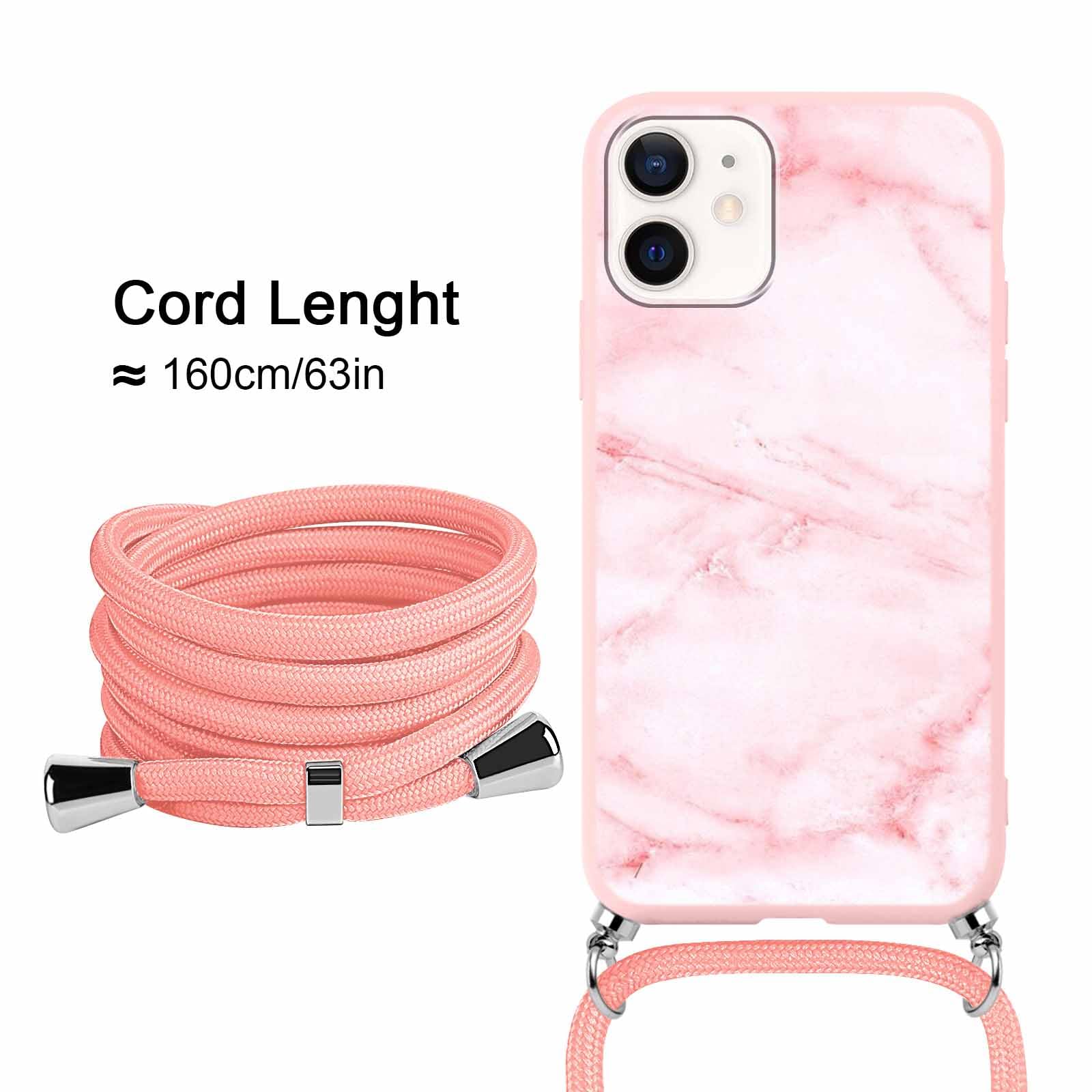 ZhuoFan Custodia con Cordino per Apple iPhone 12 Pro 6,1