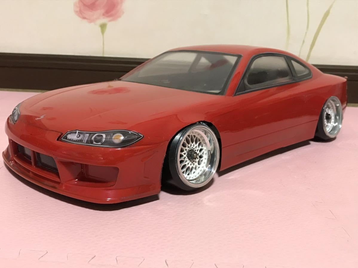 ラジコンボディ　S15シルビア Amazon.co.jp: 未走行 1/10 日産 シルビア S15 スーパーレッド