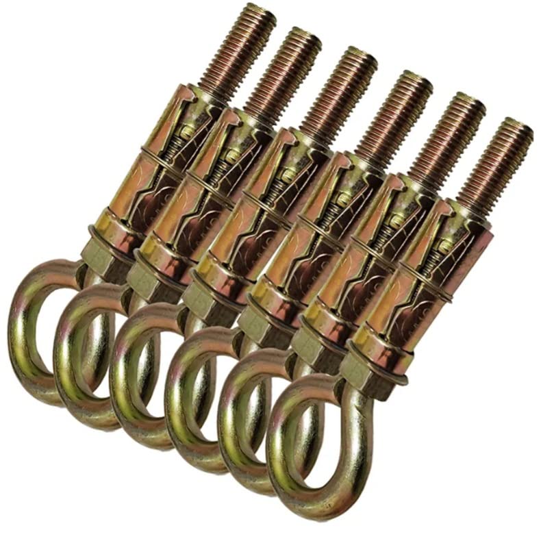 castersman- Swing Anchor Fasteners Hook for Hanging Swing, 8 mm, pack of 8 Piece, Gold-image-26