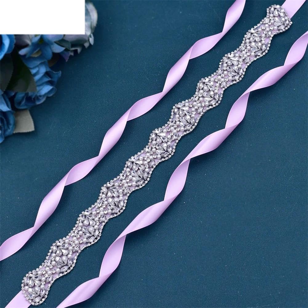 Cintura da sposa per abito da sera da festa accessori argento strass decorativo abito da donna