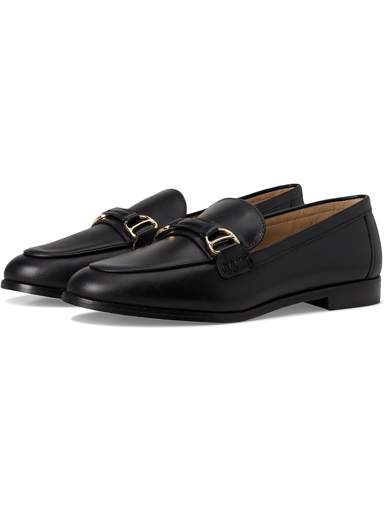 Black Lauren Ralph Lauren Tasha Leather Loafers