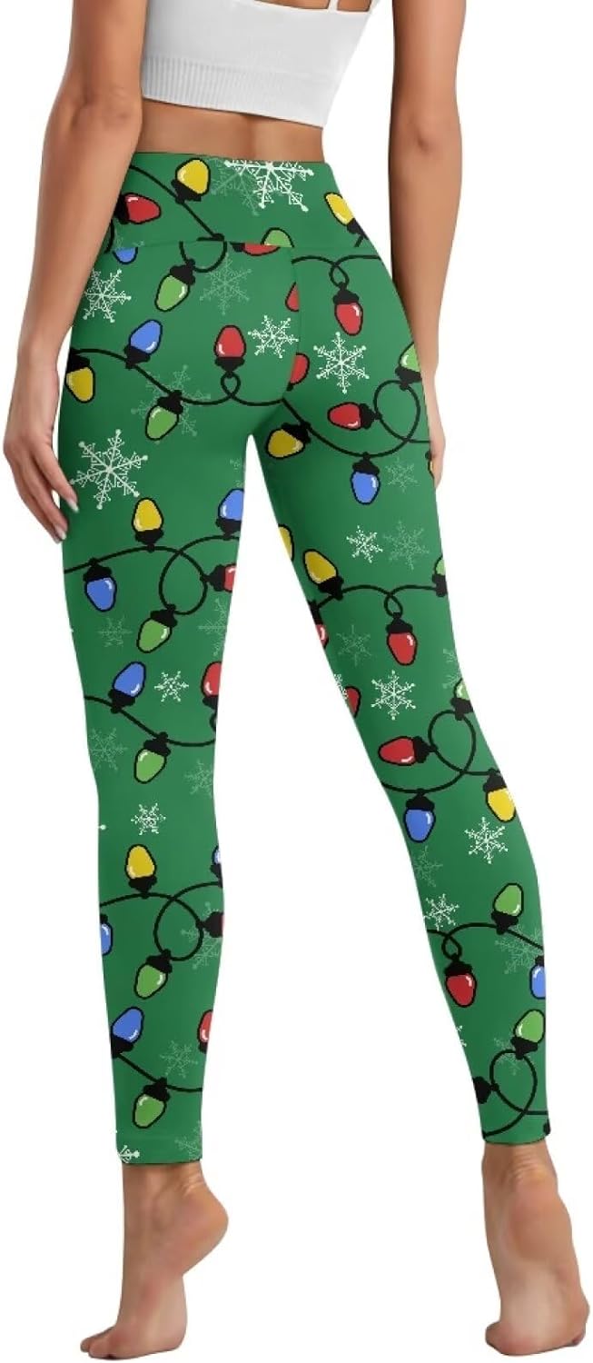 Athletic Leggings for Women High Waisted Yoga Pants with Pocket Tummy Control Pants for Workout Running Size XS-3XL - Image 2