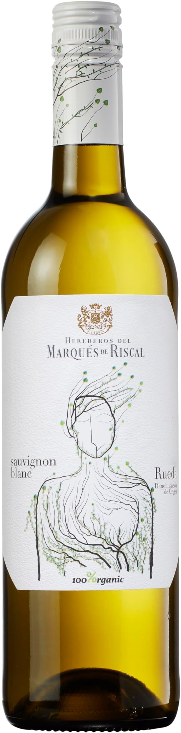 Marqués de Riscal Sauvignon Blanc Bio- Trockener Weißwein aus der Region Rueda in Spanien in Bio-Qualität (1 x 0,75l) (Packung mit 6)