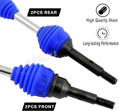 Miniatura 4 de Actualizaciones de ejes CVD para eje de transmisión 110 Slash VXL 4x4 Rustler Stampede Hoss VXL 4x4 4WD, 4 piezas de transmisión delantera y