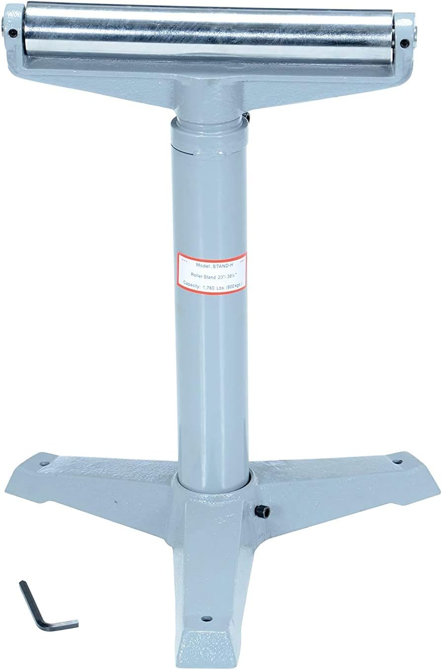 Vestil Stand-H 14" Horizontal Deluxe Roller Stand, 23" - 38-1/2" Height, 1760 lbs Capacity (Two Pack): Home Improvement