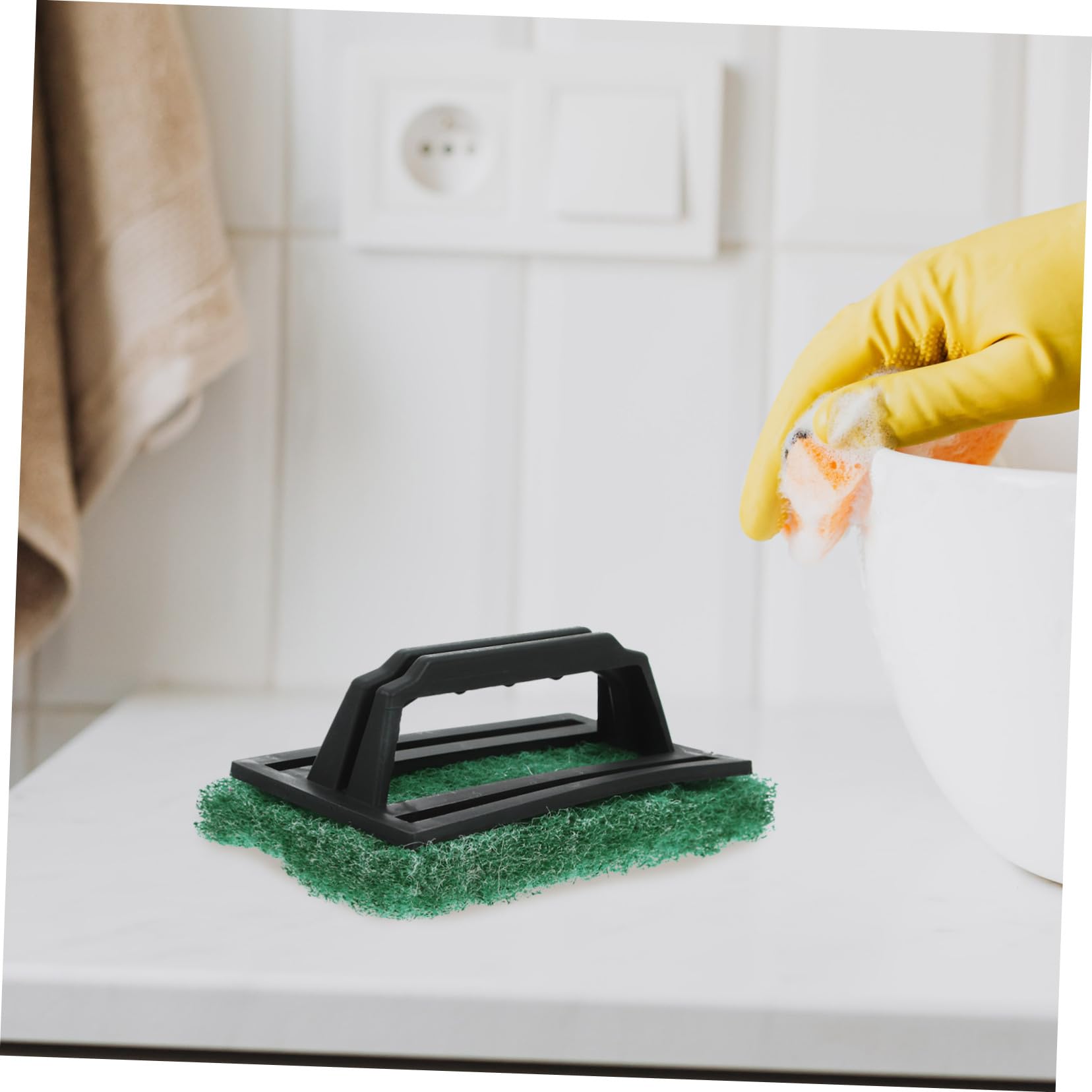 Tofficu 5 Juegos Cepillo De Limpieza Mate Con Mango Cepillo Para Quitar Tinta De Pantalla Verde 3 Piezas Limpiador De Monitor Electrónico Limpiador De Brochas De Maquillaje 3 piezas * 5