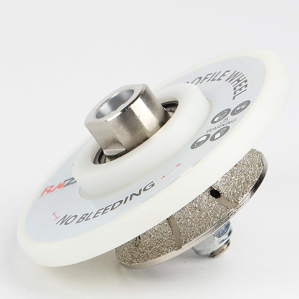 Raizi V Type 20mm Full Bullnose Diamond Hand Profile Router Bits para mármol granito porcelana cerámica azulejos
