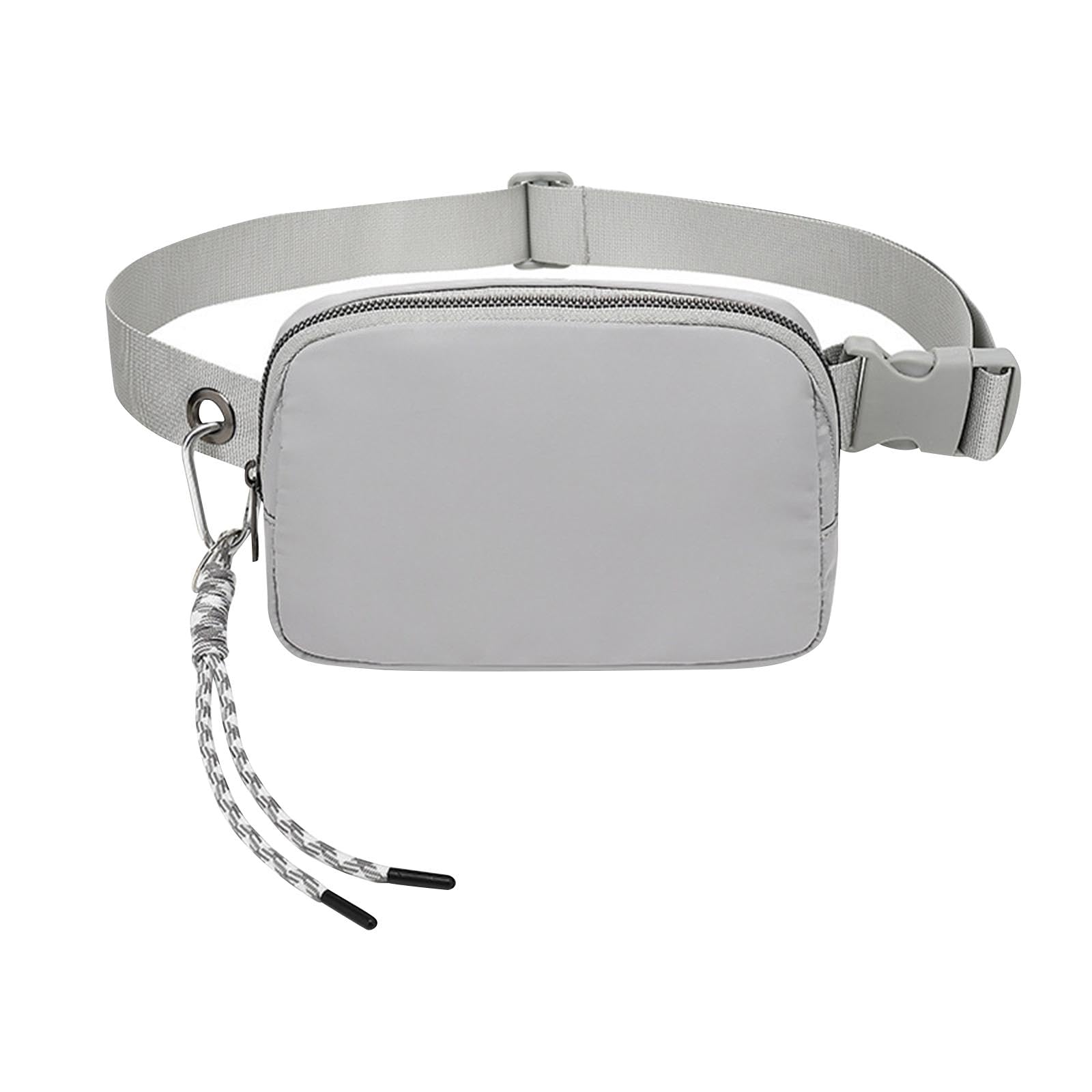 Belt Bag for Women Men Sport Waist Pack with Zipper Fashion Waist Bag Gray-image-28
