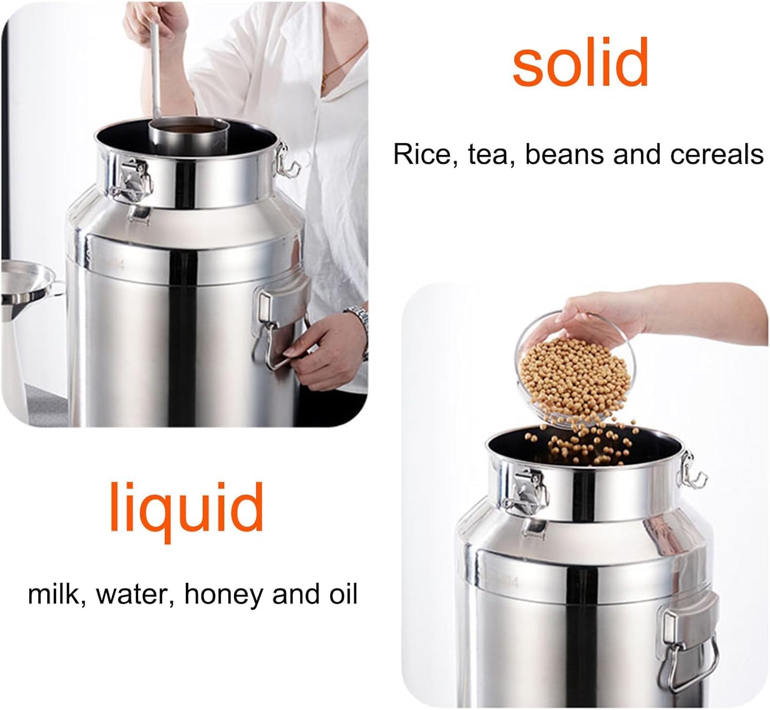 Beve Spender aus Edelstahl mit Wasserhahn – ideal für Milchöl und Saft Sto – auslaufsicheres Design für Zuhause und Par-Gebrauch