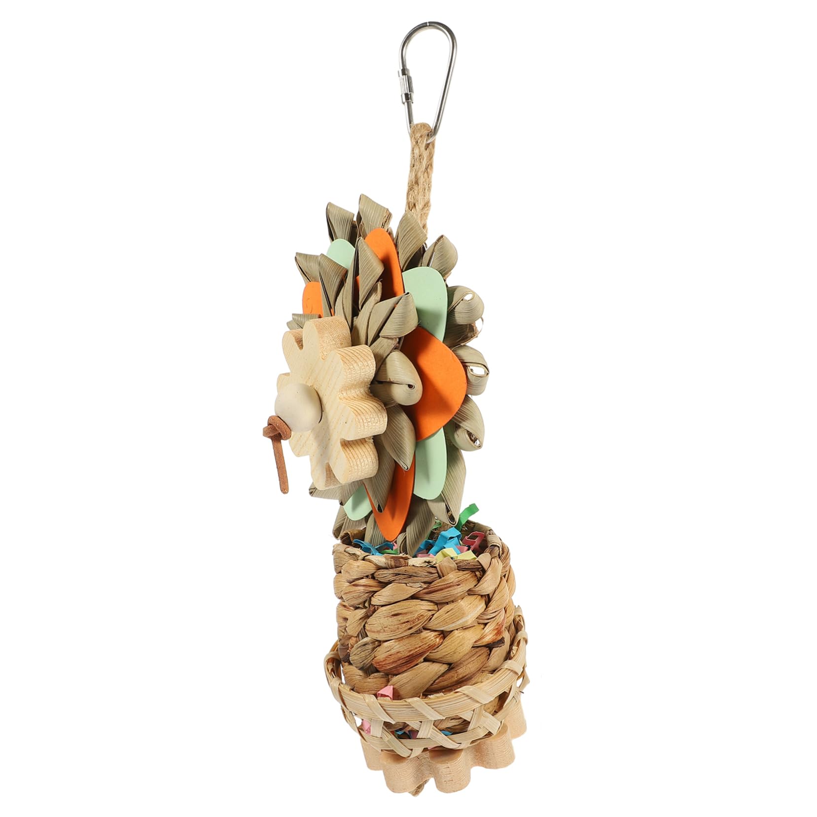 BESPORTBLE 4pièces Jouet à Mâcher pour Oiseaux Accessoire pour Perroquets Jouet De Palmier pour Cage à Oiseaux