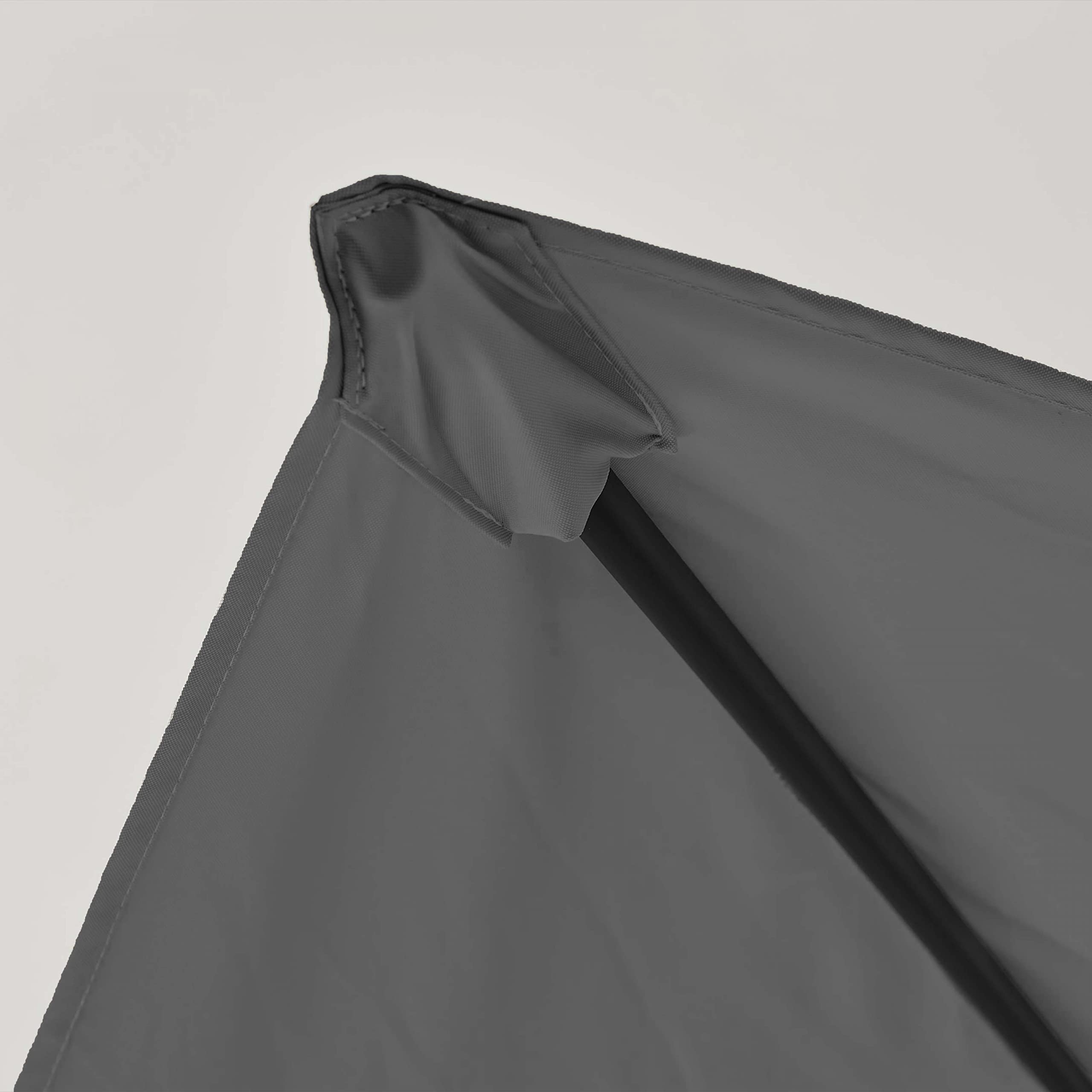 Oviala Toile pour Parasol déporté 4x3m Anthracite