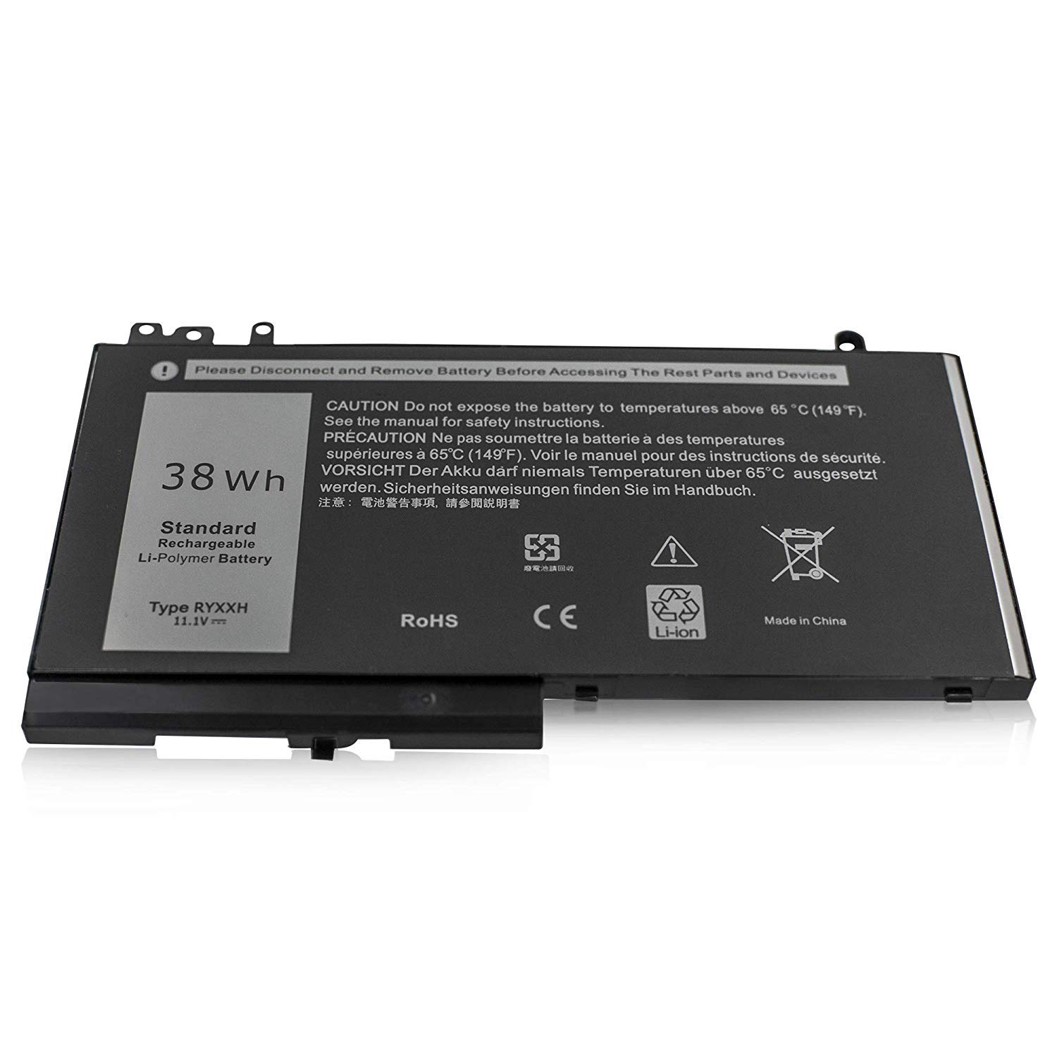 38Wh RYXXH Laptop Batterie pour Dell Latitude E5450 E5550 E5250 E5270 Latitude 11 3150 3160 VVXTW YD8XC R5MD0 5TFCY 9P4D2 VY9ND 451-BBLJ 11.1V 3-Cell