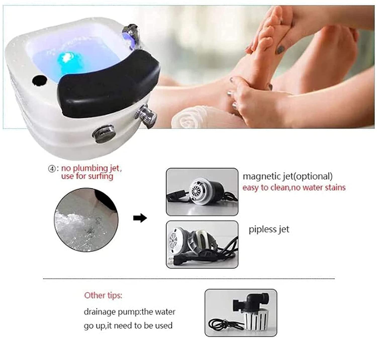 フットスパ フットバス サロン家庭用 フットクリア UVライト フット