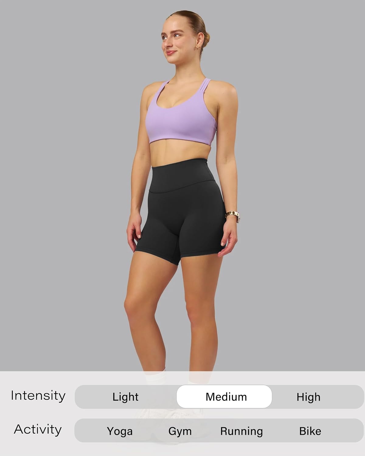 Unthewe High Waisted Biker Shorts for Women with Pockets - 4.5" No Front Seam Workout Gym Spandex Shorts