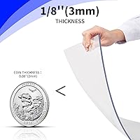 Vista 2 de Art3d (Paquete de 2) Hojas de plexiglás de 1/8" de grosor - 20" x 24" Hojas de PET transparentes para diseño artístico, proyectos de manualidades