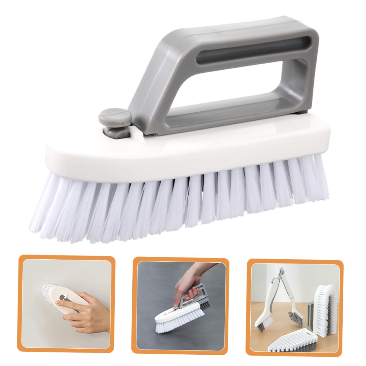 Mobestech 2piezas Escobilla De Limpieza De Ranuras y Grietas Cepillo Desmontable para Suelos Azulejos y Rincones Utensilios De Limpieza Multifuncionales