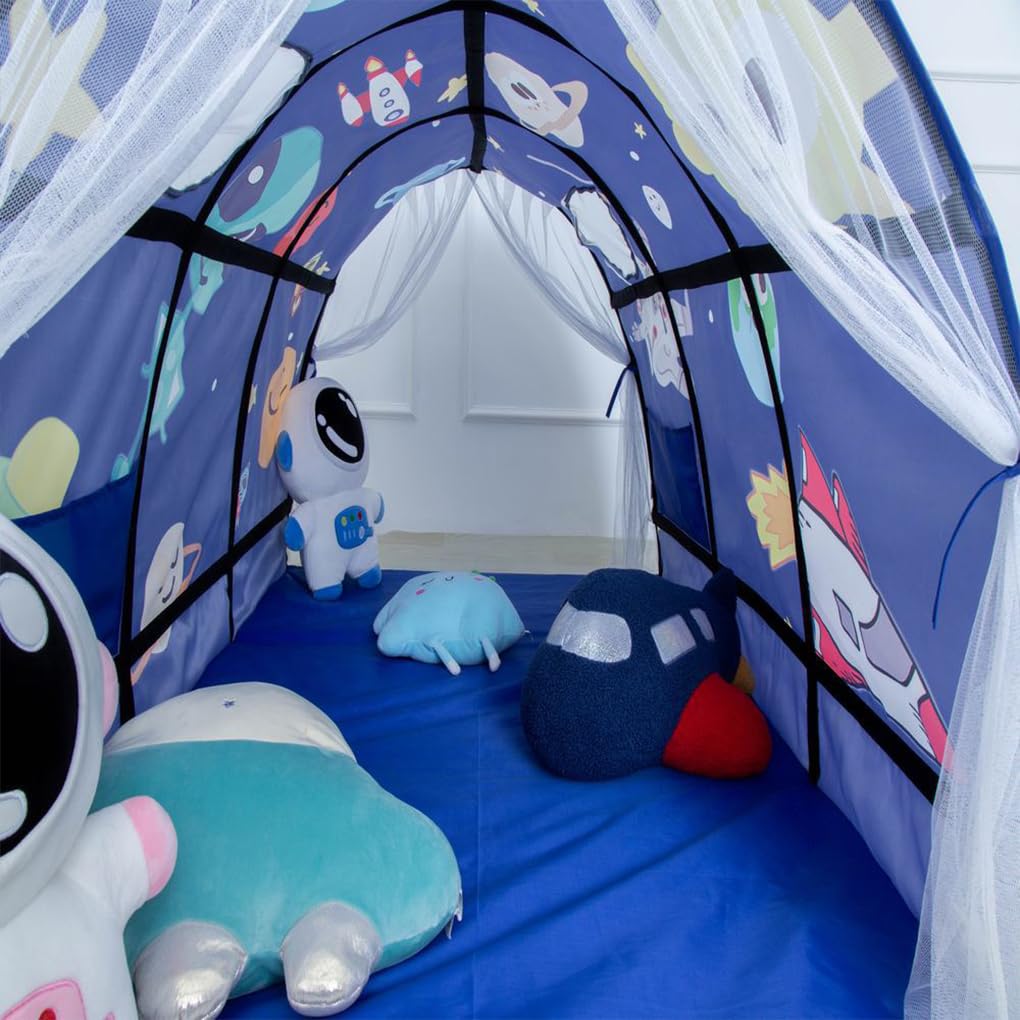Tienda de campaña para niños, túnel de ensueño Interior, Juguetes para Jugar a Las Casitas, Regalos, Tienda sensorial de Tela para Autismo con Luces, Tienda de campaña para niños, A
