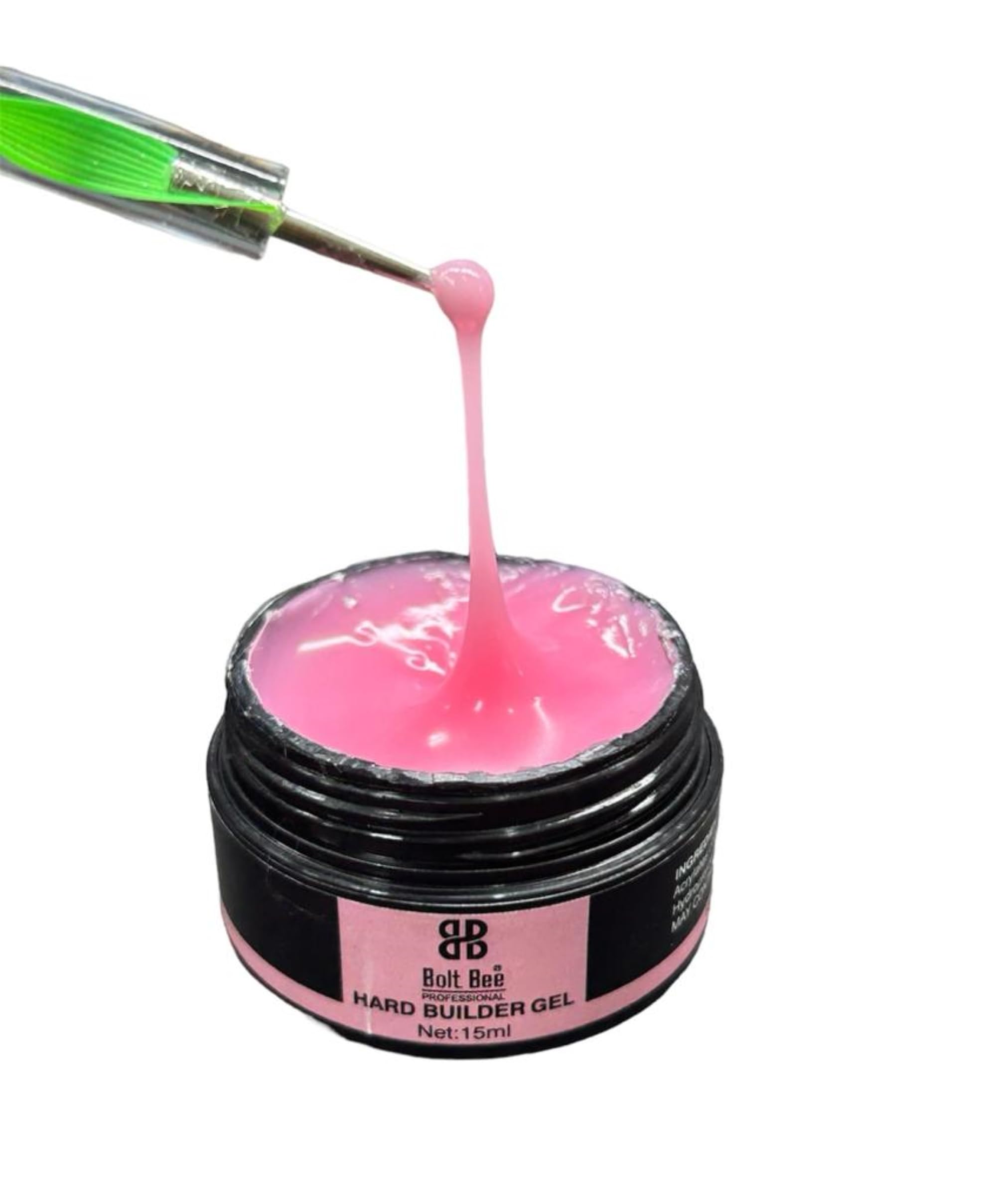 BOLT BEE LED/UV Hah builder Gel for Quick Building Nail Extension for professionals 15ML (naked pink)